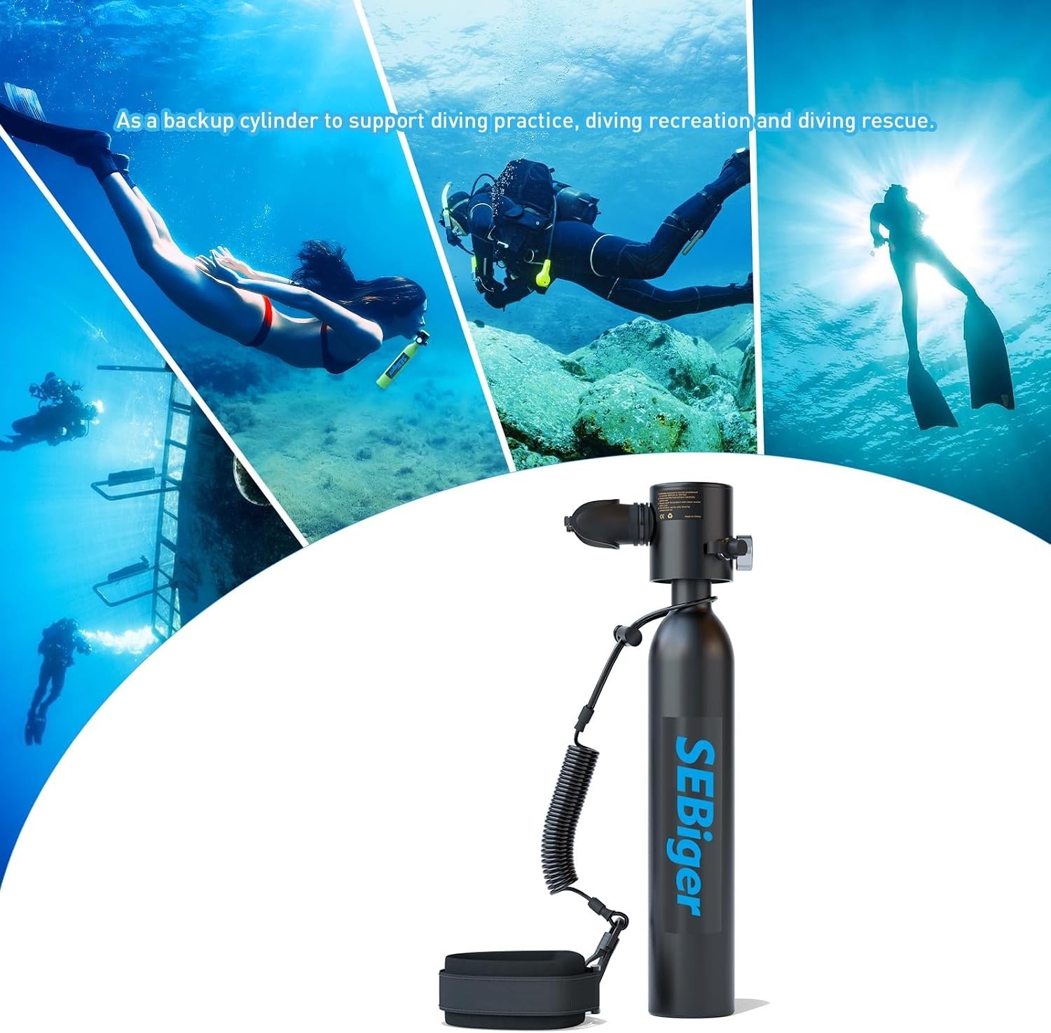 Lightweight 0.5L Scuba Pony Bottle – Ultimate Companion for Divers & Adventurers