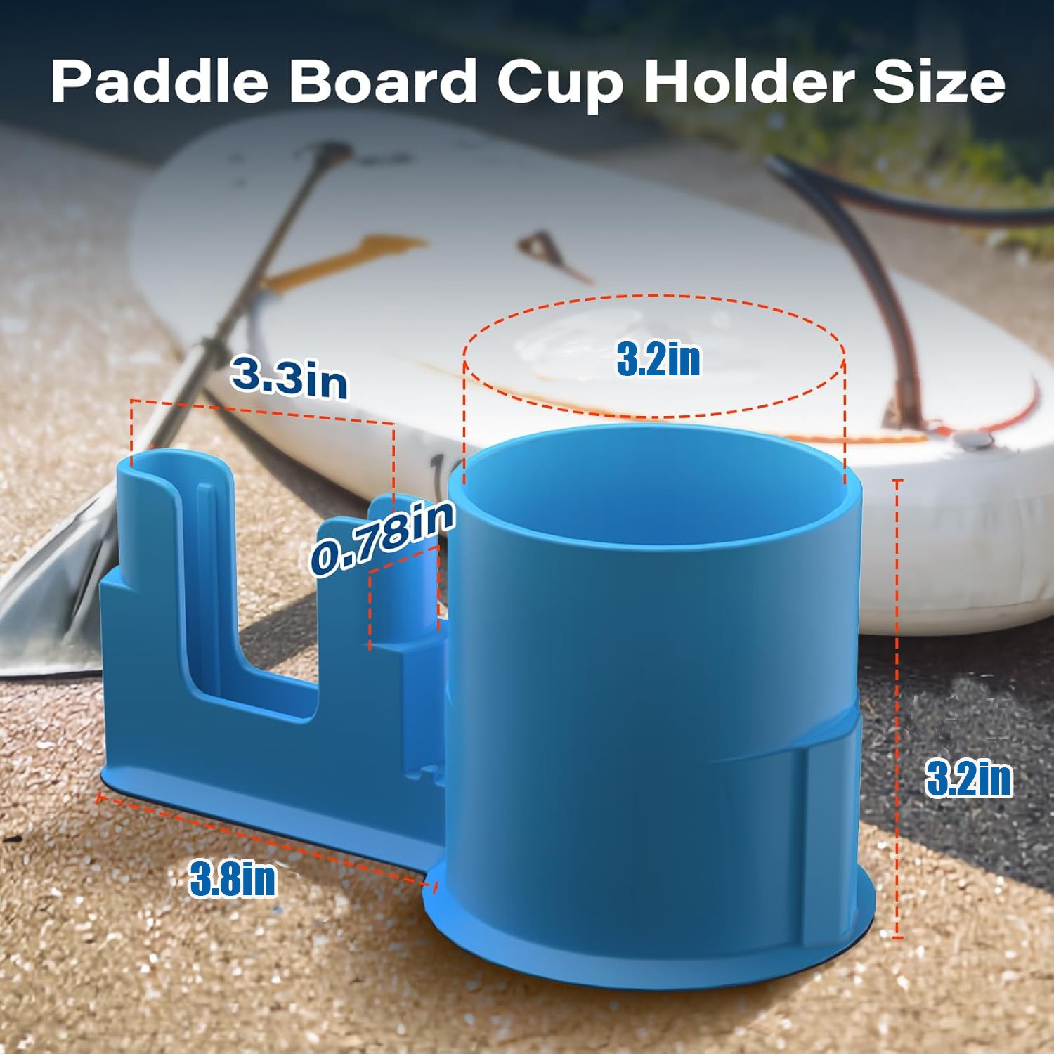 2 in 1 Paddle Board Cup Holder Accessories For Phones,Drink Bottle,Fishing Tools