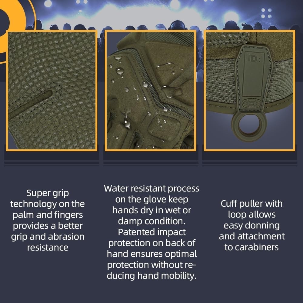 Adult Or Youth S.O.L.A.G Sports Outdoor Water Resistant Full Finger Touchscre…
