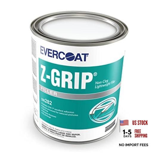 Z-Grip Lightweight Body Filler for Aluminum, Fiberglass & More – 128 Fl Oz