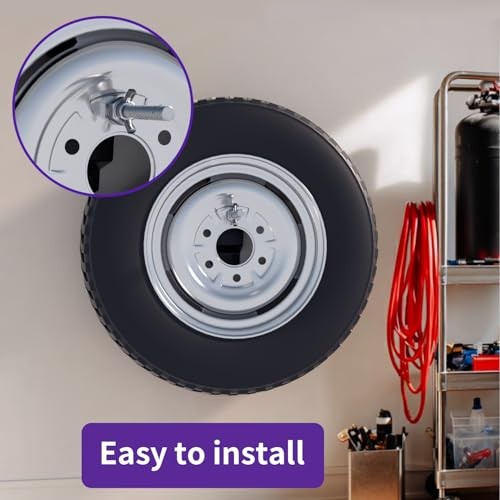 Wall Mount Spare Tire Mount for Enclosed Trailers – Upgraded Wheel