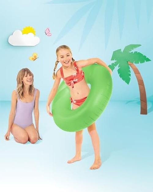 INTEX Inflatable Neon Frost Tube: 36″ Diameter – 132lb Weight Capacity – One