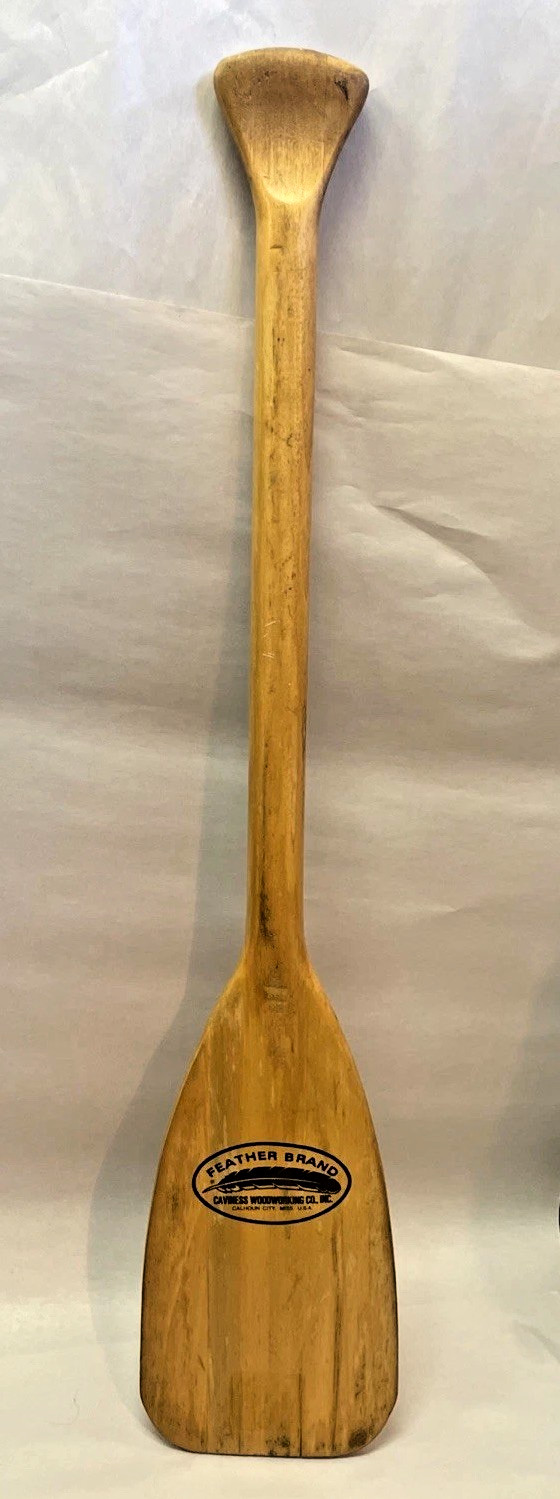 FEATHER BRAND CAVINESS WOODWORKING 29-1/2″ WOOD KAYAK CANOE RAFT PADDLE