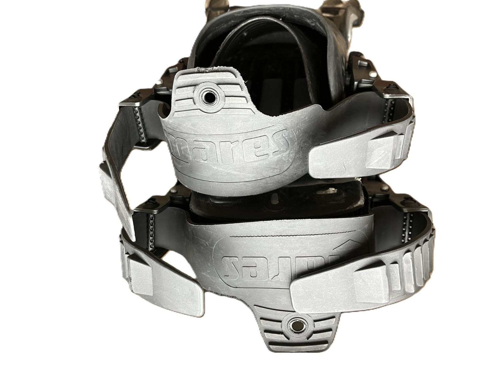 Mares Volo Power Open Heel Scuba Fins Black Silver Size Regular