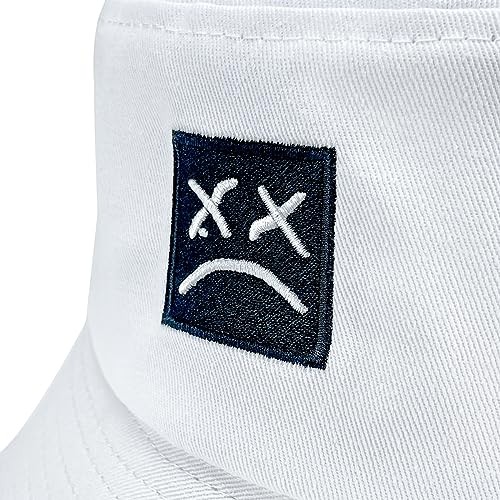Bucket Hat Unisex Simple Caps Hip Hop Gorros Men Women Cap Beach One Size White