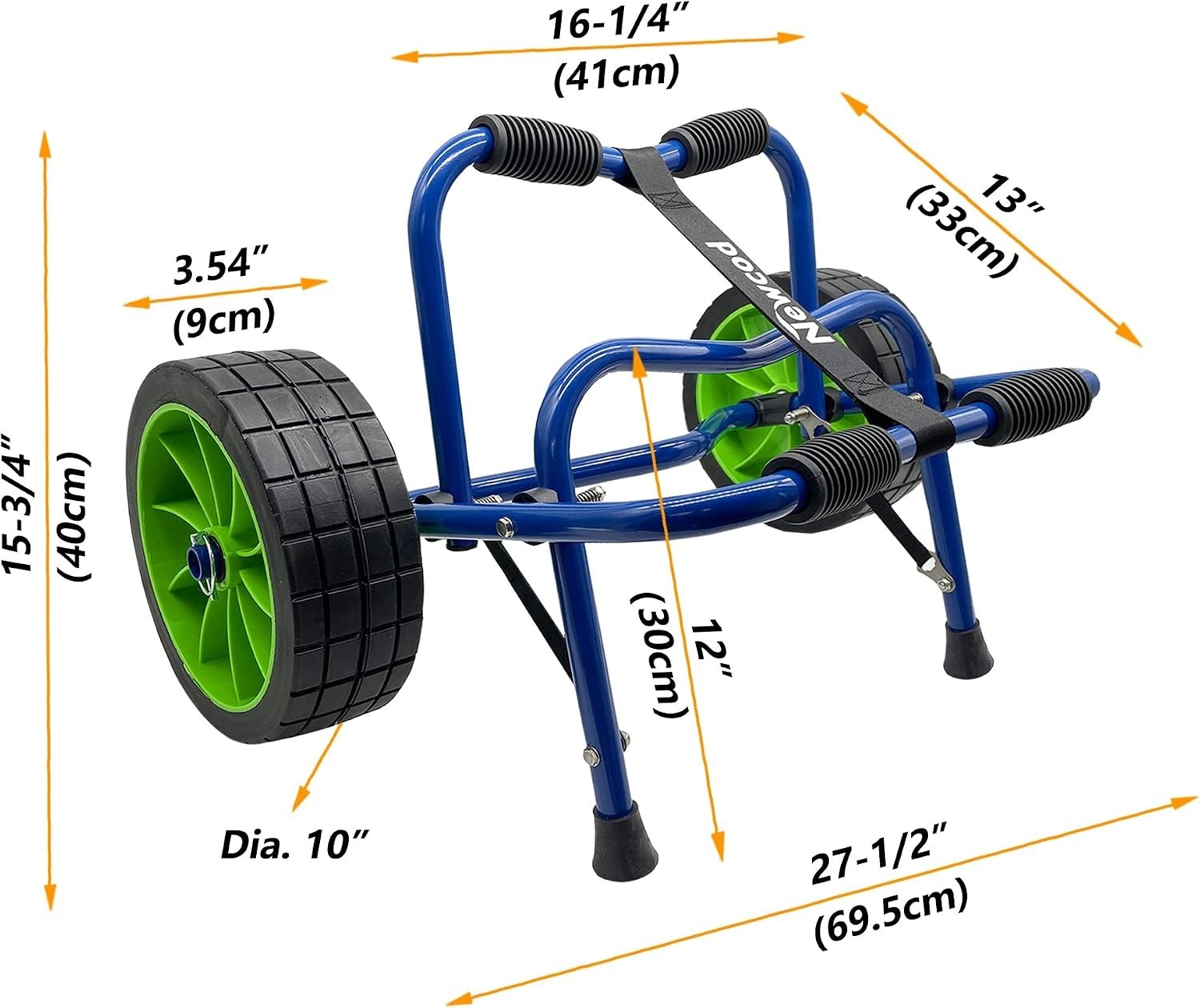 Foldable Kayak Cart – Heavy-Duty 165 lbs Capacity, Easy Transport for Kayaking