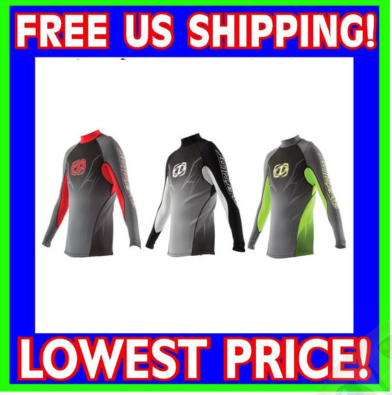 Jet Pilot Ryder Race Jacket John Wet Suit Top Shirt Red Green Gray ALL SIZES