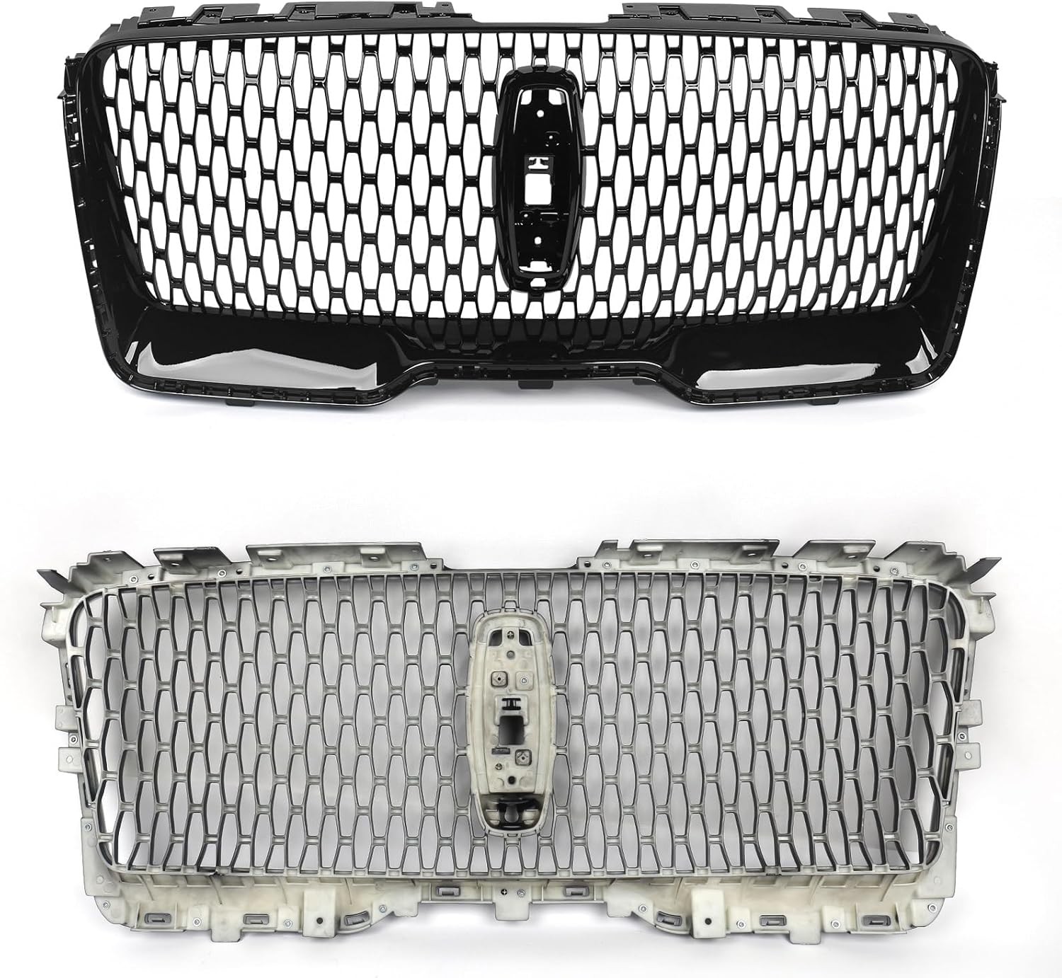 Front Upper Grille Fit for Lincoln Navigator 2018-2021 Bumper Upper Hood Black