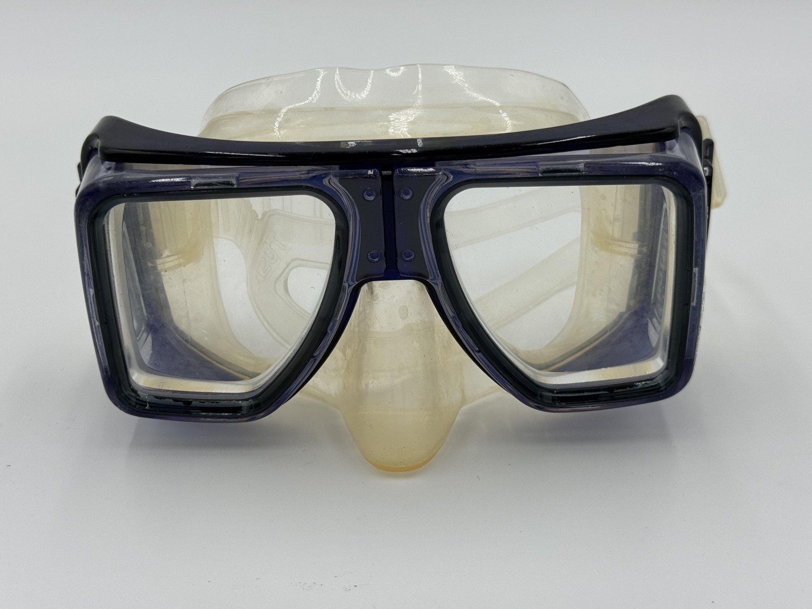 TUSA TM-6000Q Scuba Dive Mask Blue w/ Case + TMCL-6000 Corrective Lens -4.0L