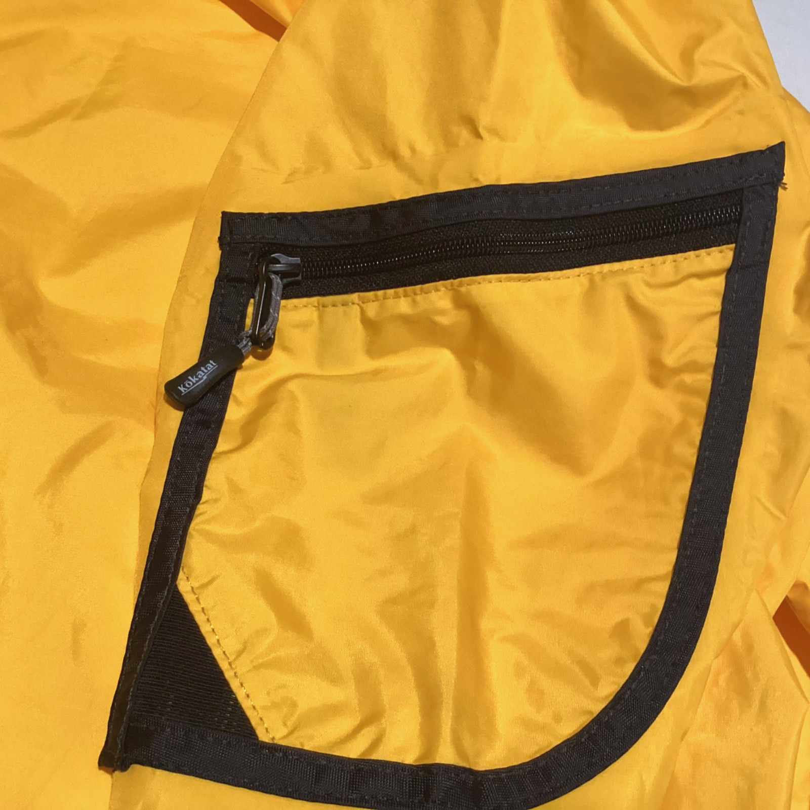 Kokatat Dry Top Womens Small Kayak Paddling Jacket Nylon Yellow Made In USA