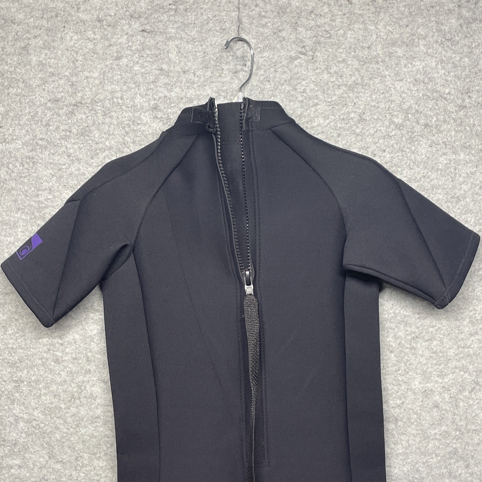 Vintage Kuda Neoprene Wetsuit Womens Medium Black Purple Shorty Springsuit EEC