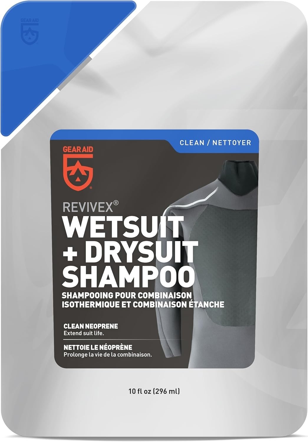 Wetsuit & Drysuit Cleaner – 10 Fl Oz Concentrated Shampoo for Fresh Gear