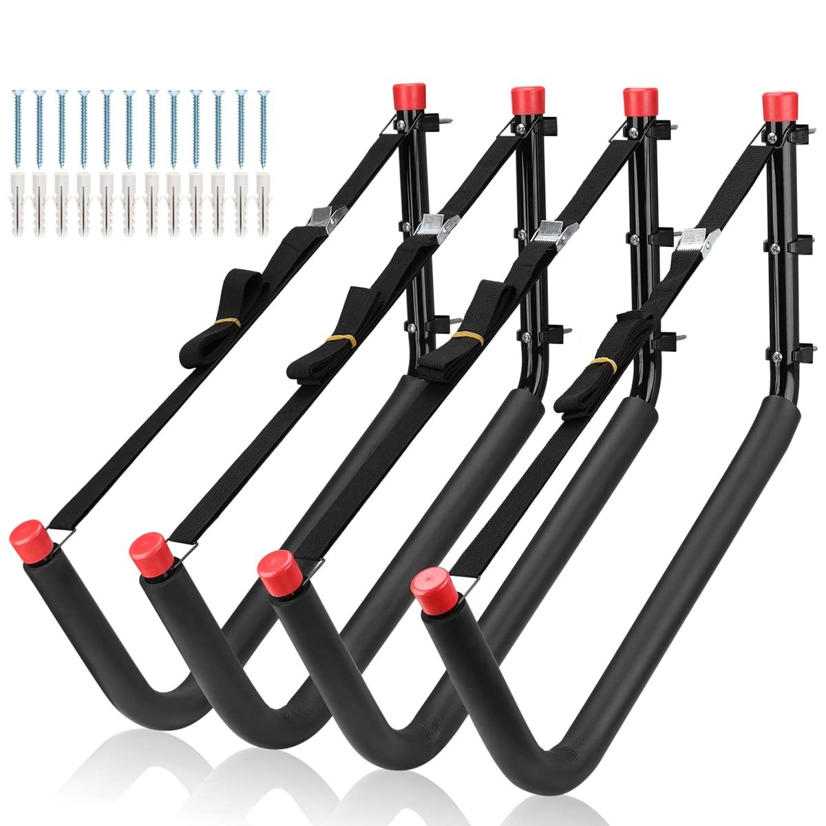 Heavy Duty Kayak Storage Racks, Wall Mount Hooks for SUP, Paddle Boards & Surfbo