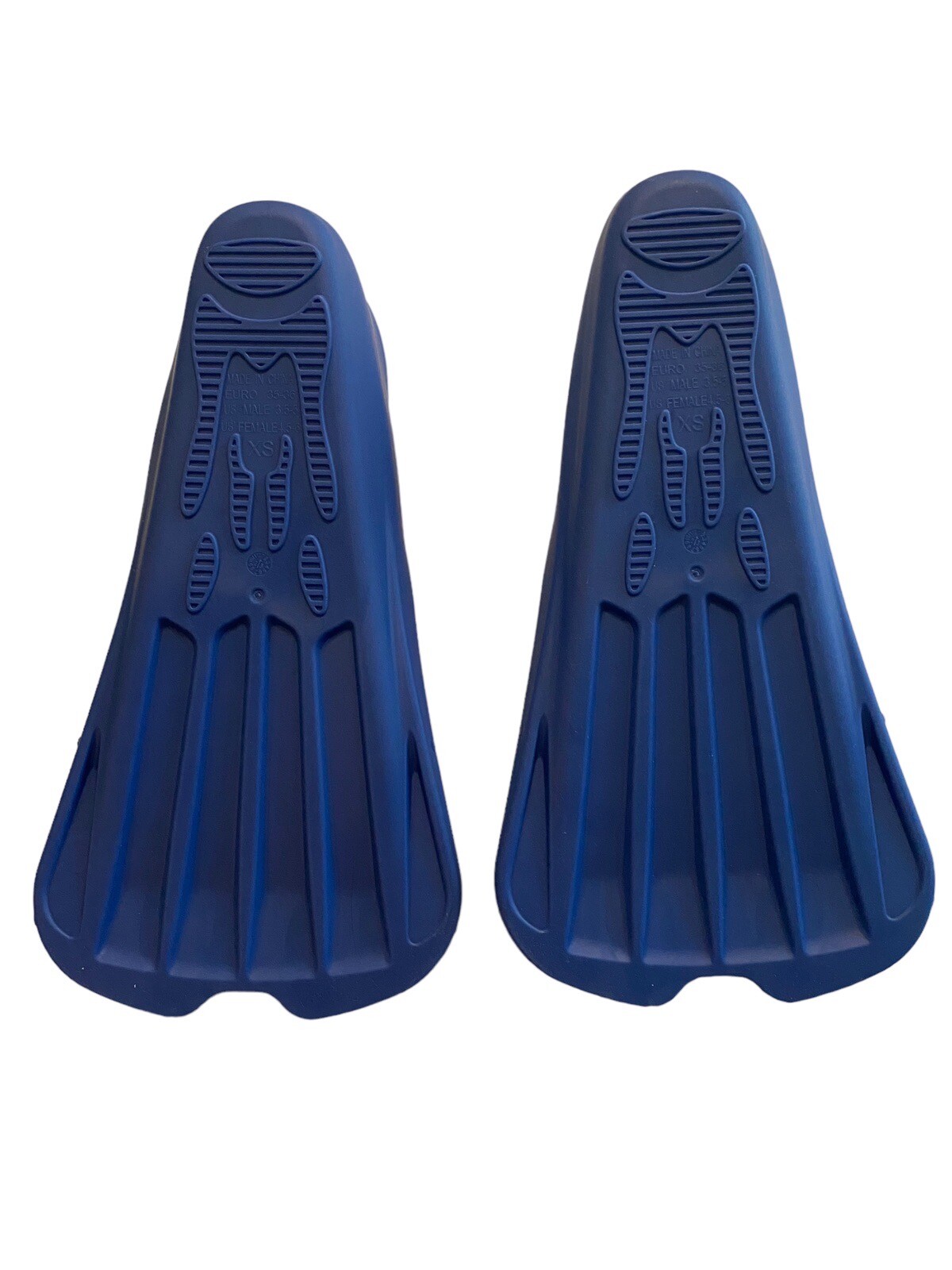 CAPAS Swim Training Fins Silicone Blue XS (US Male 3.5-5 US Female 4.5-6)