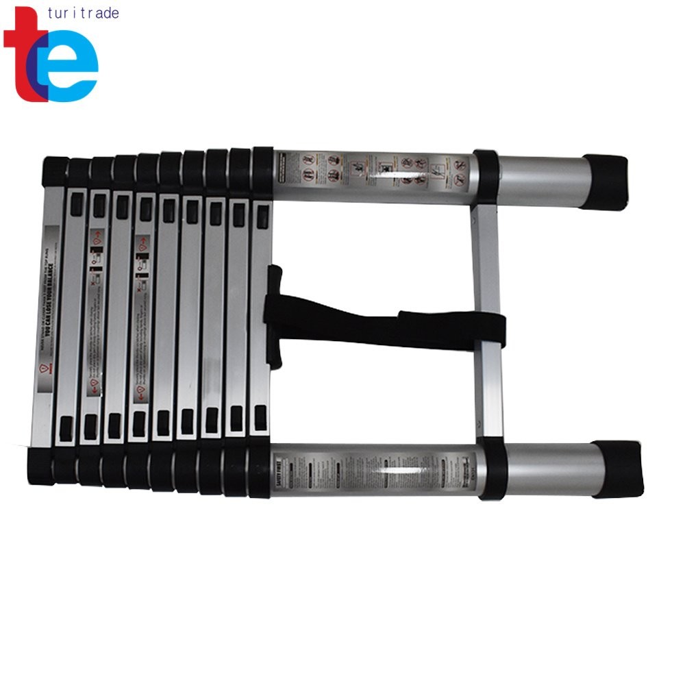 10.5FT Aluminum Extension Telescoping 330lbs Heavy Duty Lightweight Step Ladder