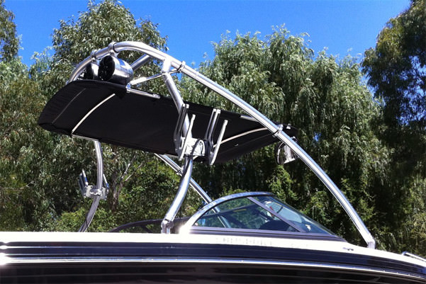 Reborn Boat Wakeboard Tower Bimini PRO1580 Navy Blue Canopy — 5 Yrs Warranty!