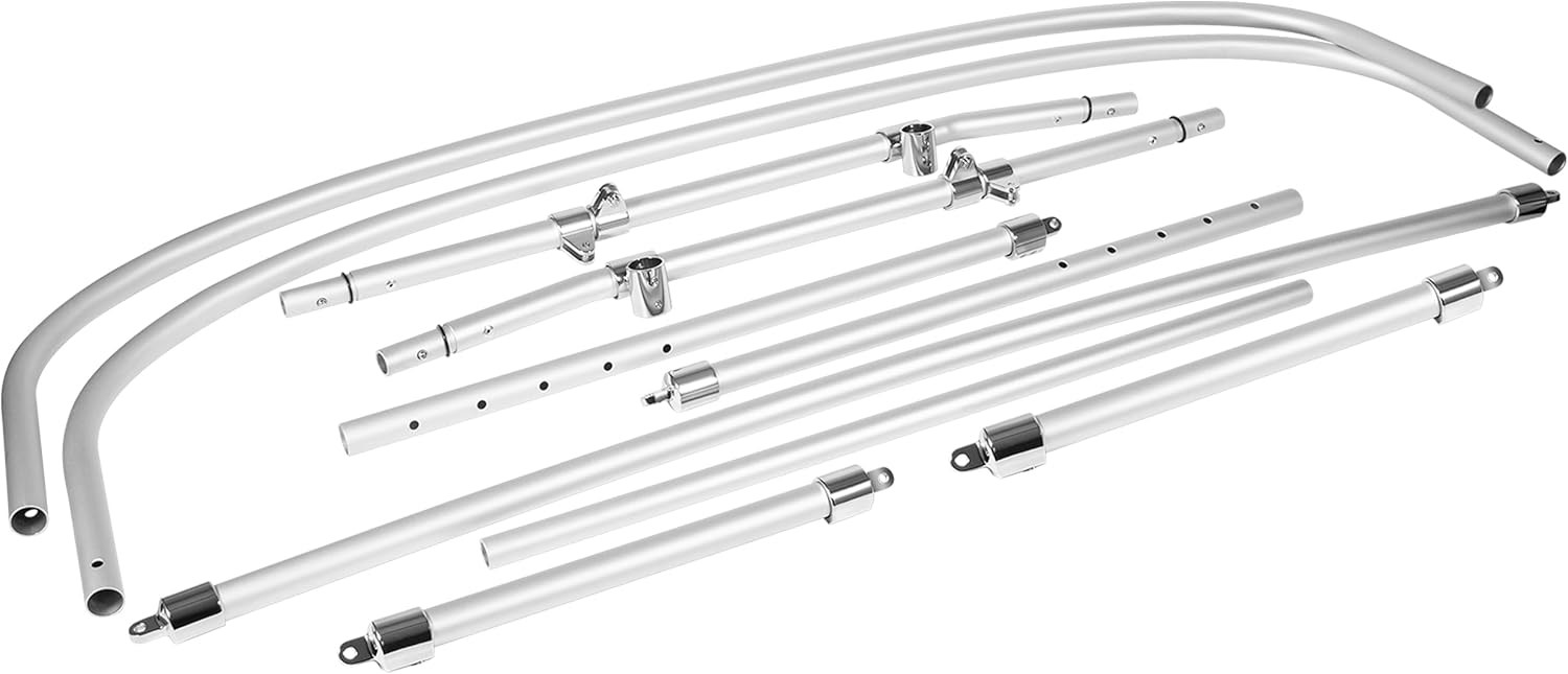 Universal Wakeboard Tower Boat Bimini Top -600D Bimini Top Canvas Frame & Clamps