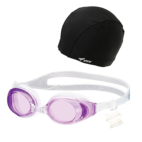 [Amazon.co.jp Exclusive] VIEW Swimming Goggle Set Made in Japan [3-Piece Set: