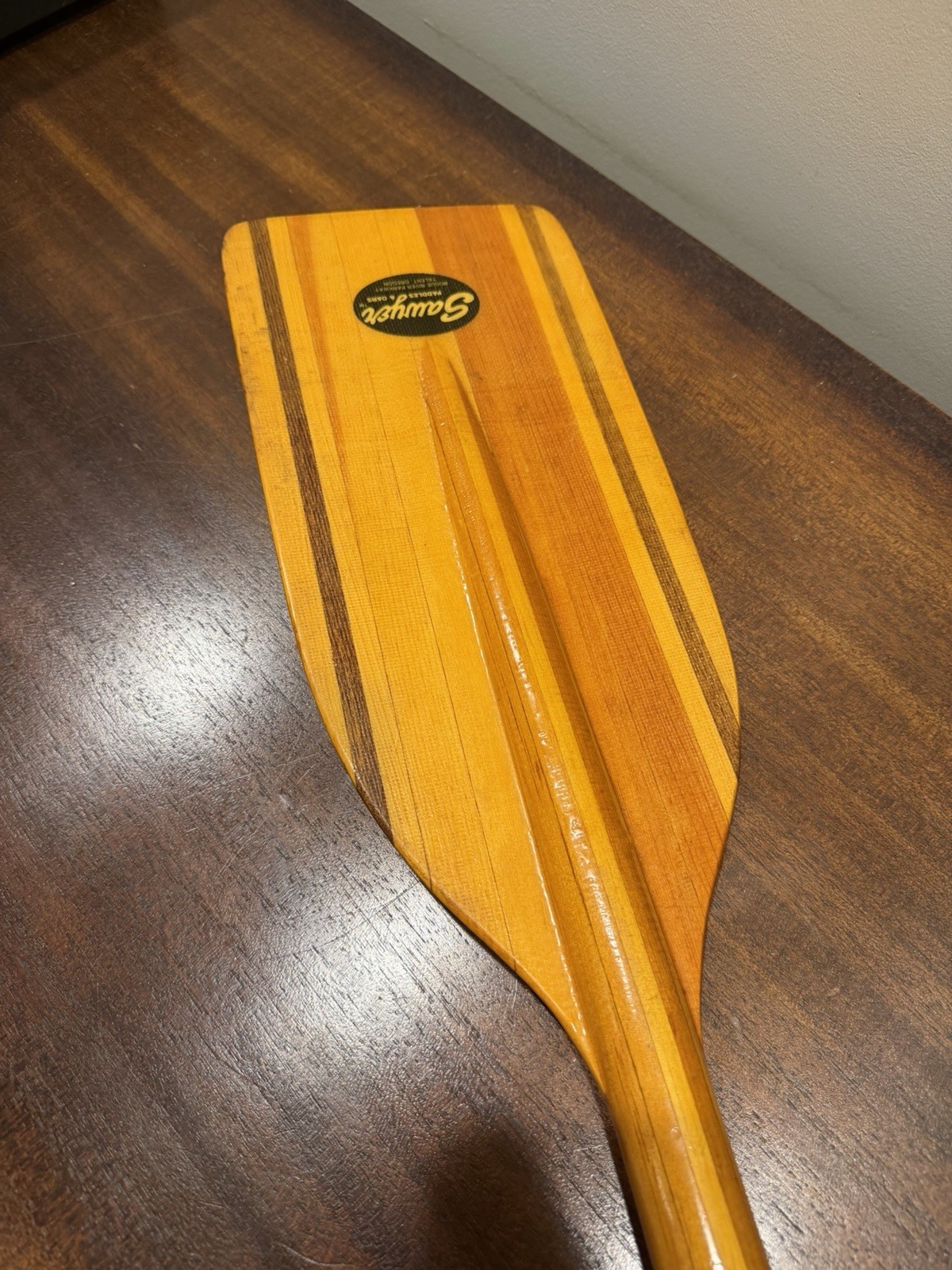Vintage Sawyer Wood Canoe Paddle T-Grip 44 Inch