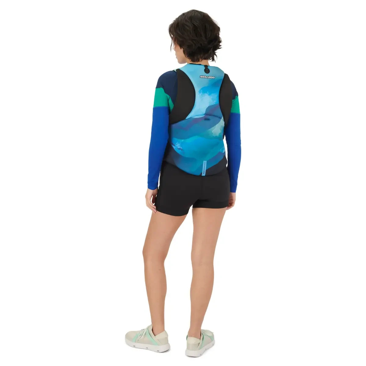 SEA-DOO AIRFLOW SUNSET PWC UNISEX MEN-XL / WOMEN-2XL LIFE JACKET PFD BLUE