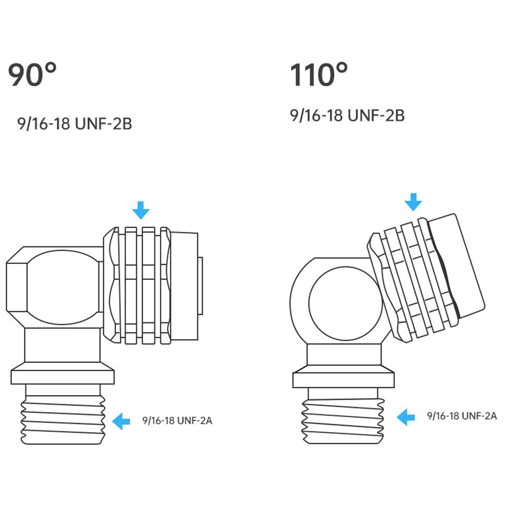 Scuba Diving Swivel Adapter 90 Degree 110 Degree for Regulator For Hose