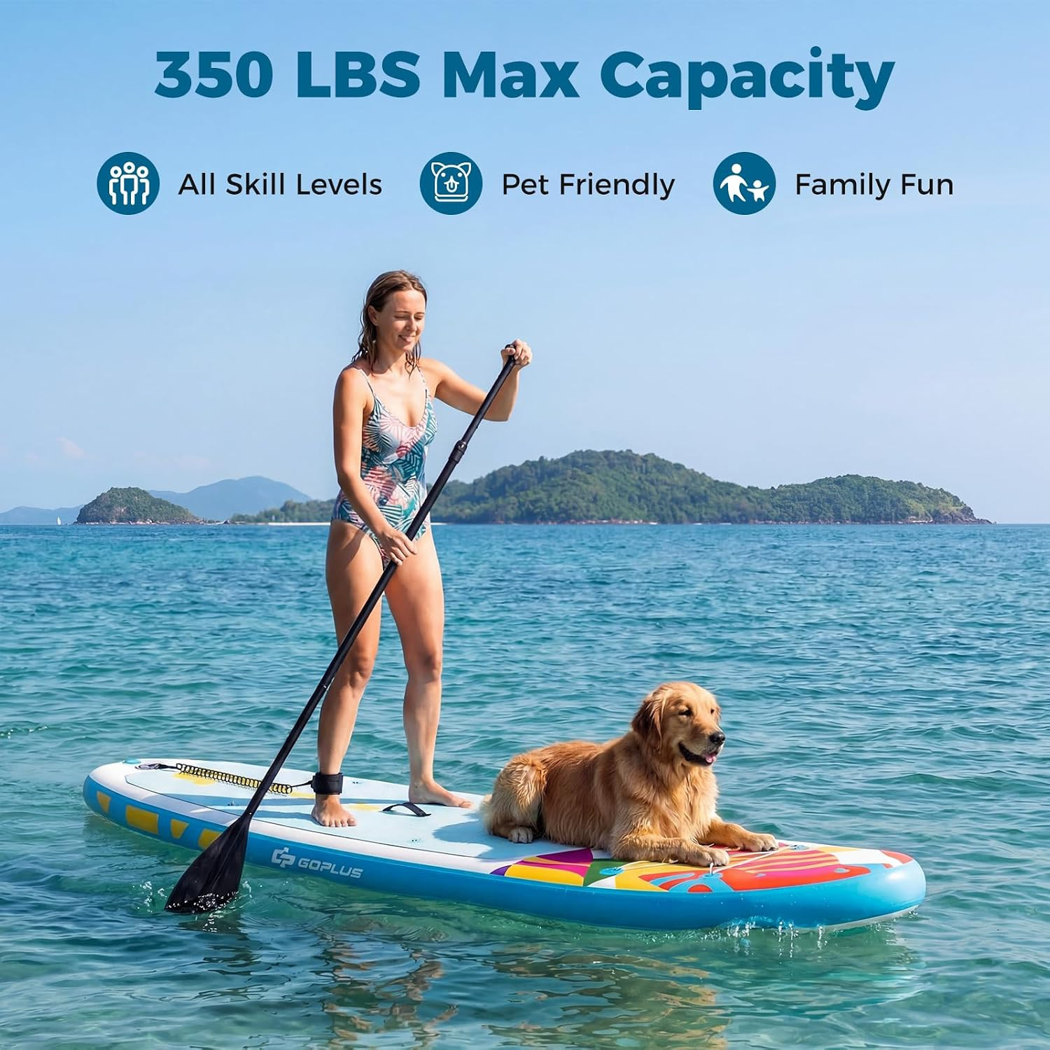 Inflatable Stand up Paddle Board, 10FT/10.5FT/11FT SUP with Accessory Pack, Adju