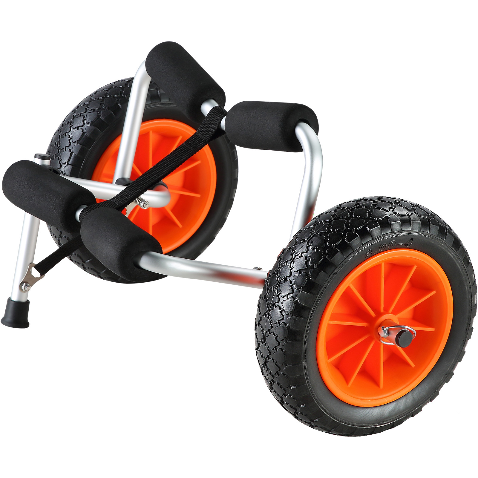 VEVOR 250lbs Foldable Kayak Canoe Boat Carrier Dolly Cart with 10” Solid Tires