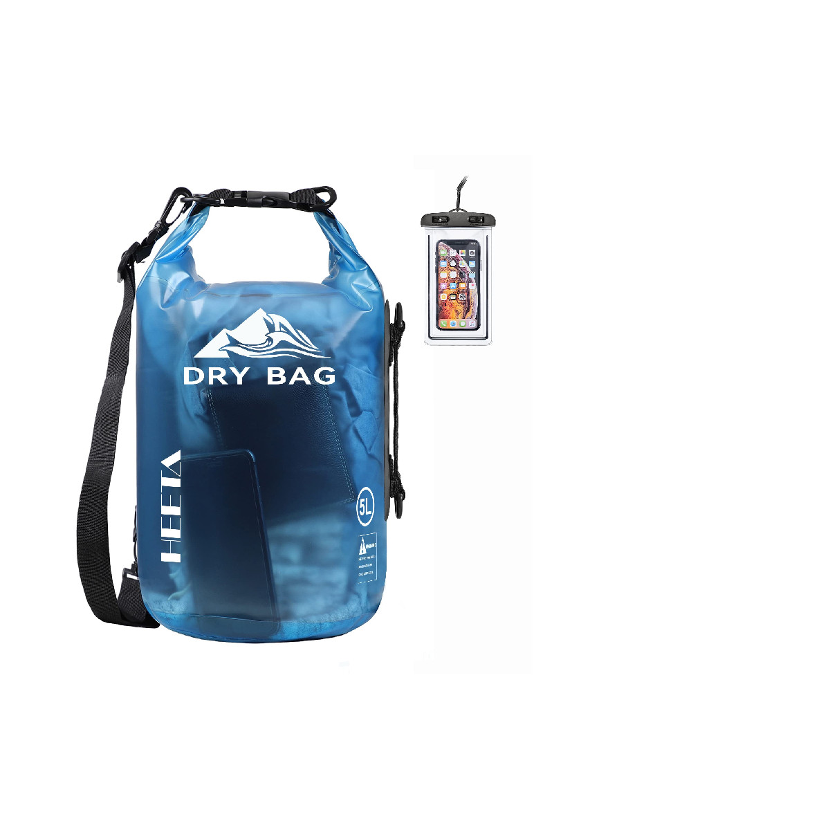 Heeta Dry Bag Waterproof For Women Men Roll Top Lightweight Dry Storage Bag