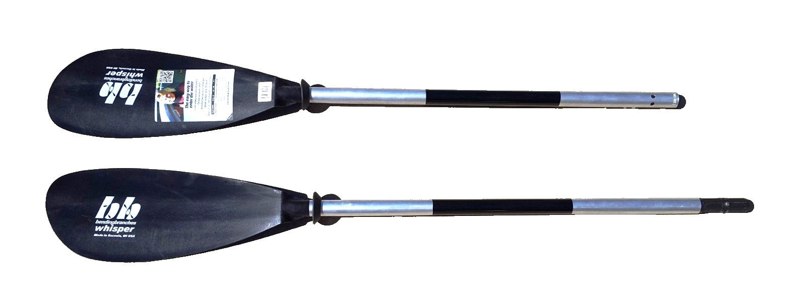 Bending Branches Whisper Kayak Paddle – 2-Piece Snap-Button 230cm