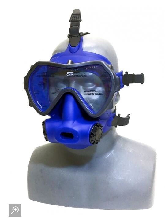 OTS Spectrum Full Face Mask Blue Coated Lens + ABV Ambient Breathing Valve
