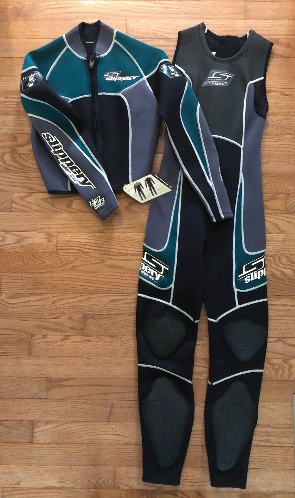 NWT Vtg Slippery When Wet 2-pc WETSUIT~Formula 2~Women Sz S~Surf SWIM Dive SCUBA
