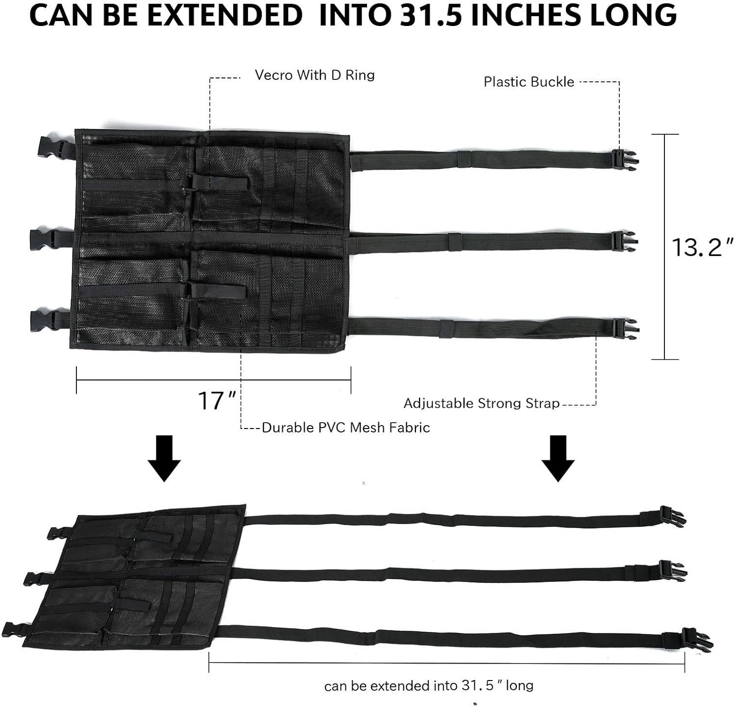 Kayak Canoe Mesh Storage Bag for Seat,Kayak Gear Accessories,Kayak Canoe Seat St