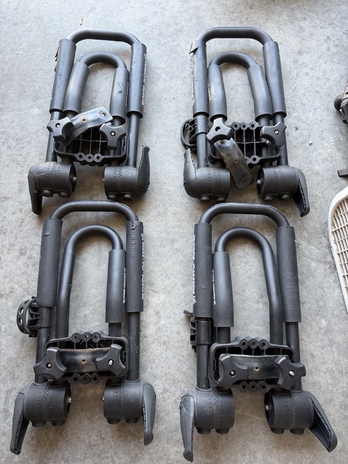 Rhino-Rack J-Style Kayak Canoe Roof Rack Mounts Set of 4 for Car Truck Rack