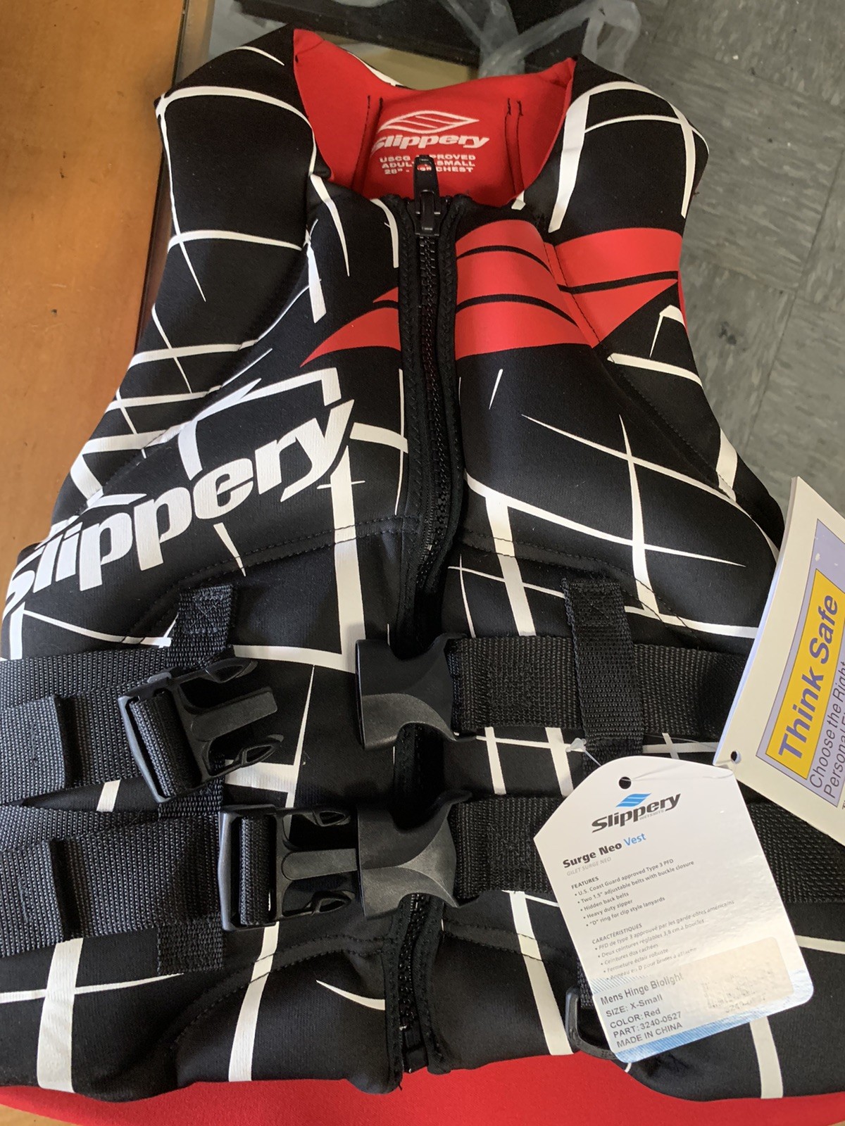 Slippery Surge Neo watercraft Vest X Small