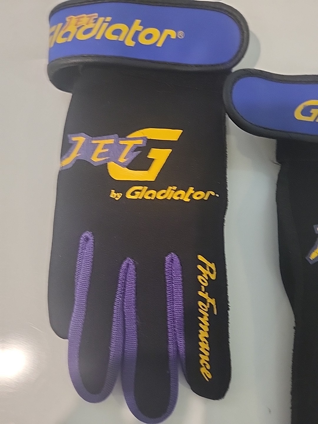 Jet Gladiator Pro Performance Vintage Watercraft Jetski Riding Gloves Size XS