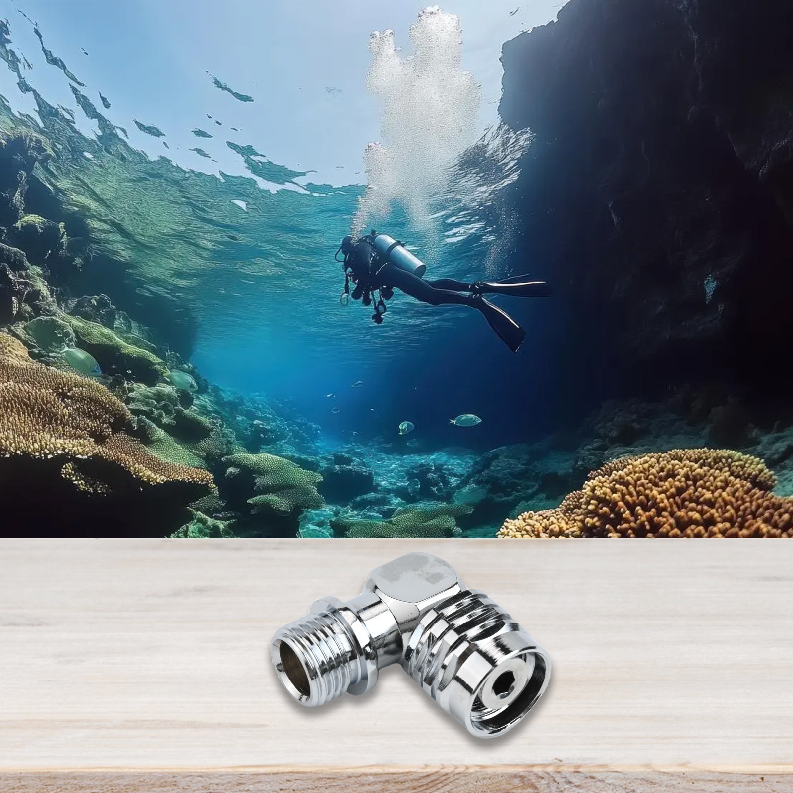 Scuba Diving Swivel Adapter 90 Degree 110 Degree for Regulator For Hose