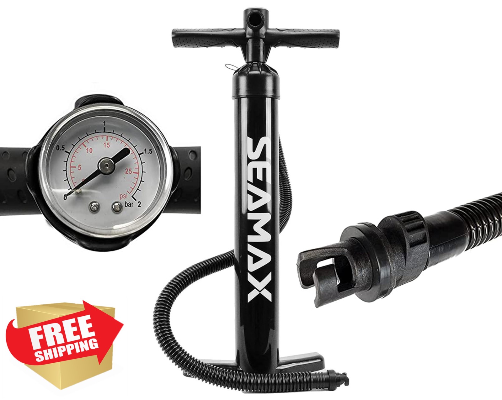 Seamax SUP hand pump, 27 PSI