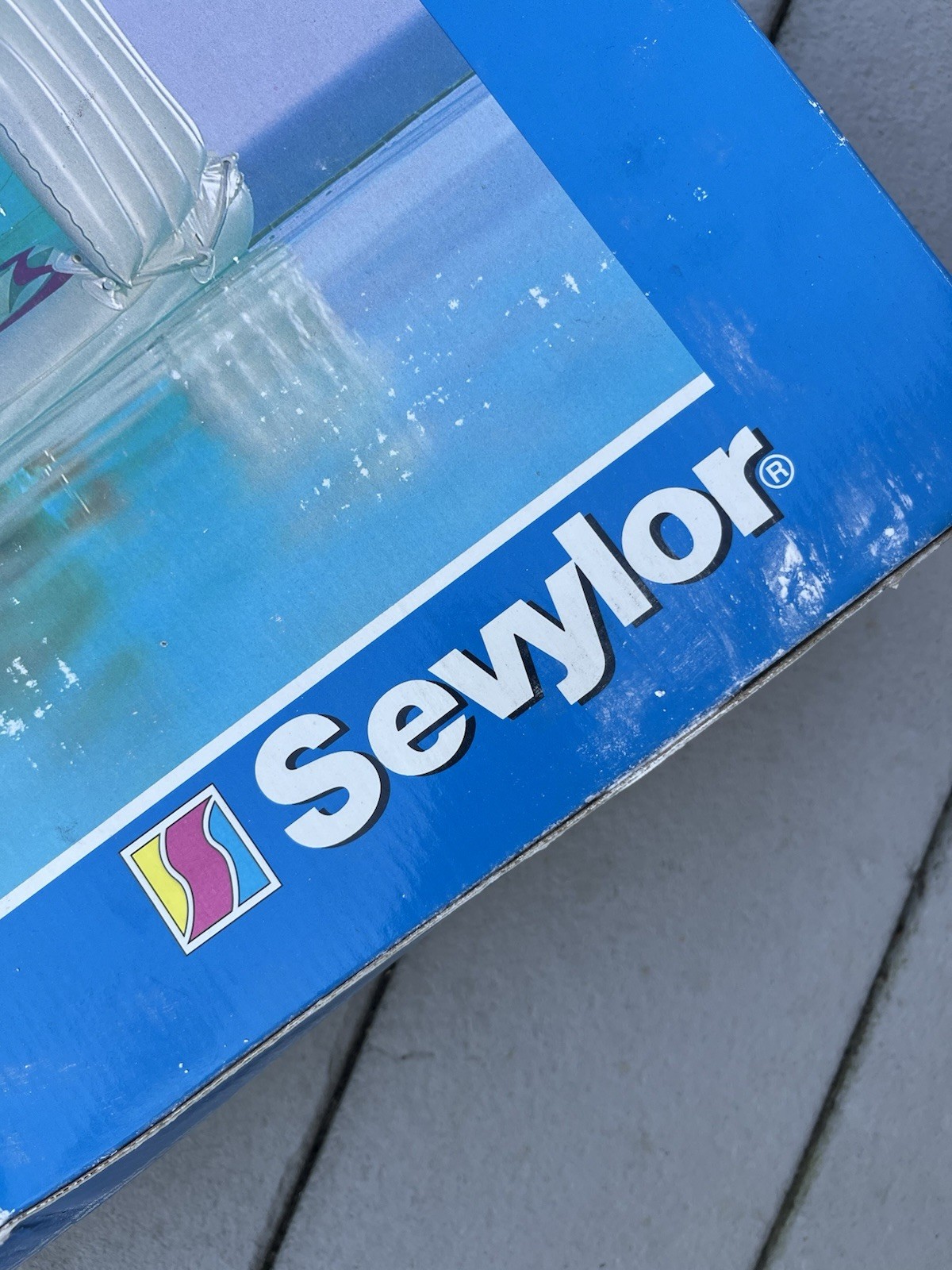 Vintage SEVYLOR Cabana Lounge Inflatable Raft Float Pool 75 x 32 RARE New In Box