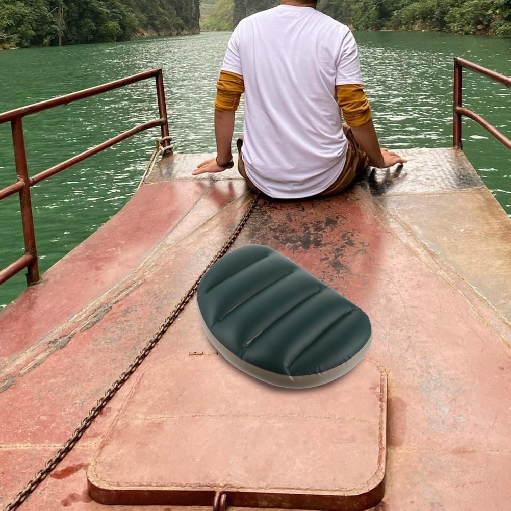 PVC Inflatable Boat Seat Cushion All-Purpose Fit Ergonomic Comfortable Pad