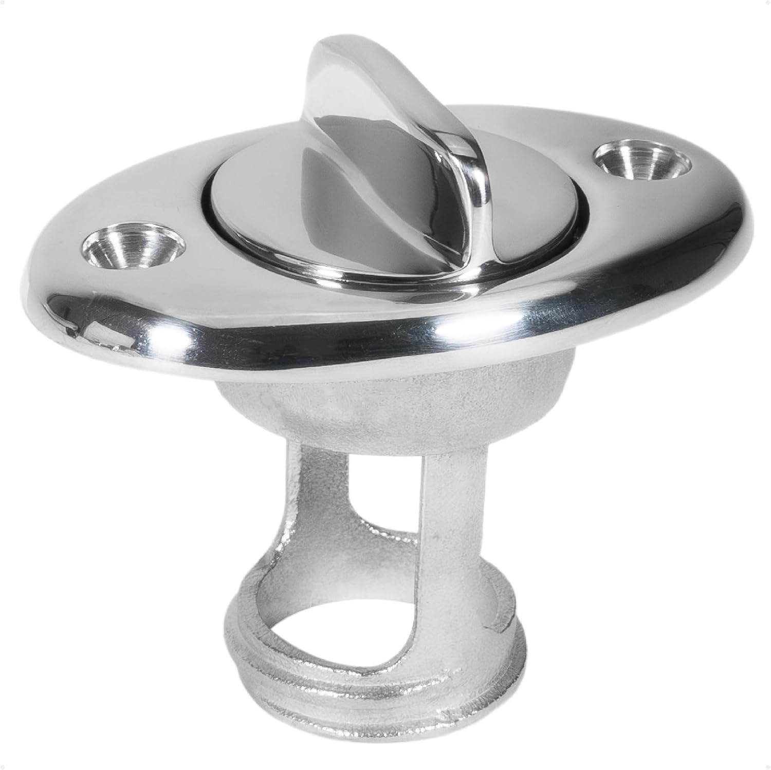 Boat Plug with Rubber Gaskets – Stainless Steel, 1-1/4″ Hole