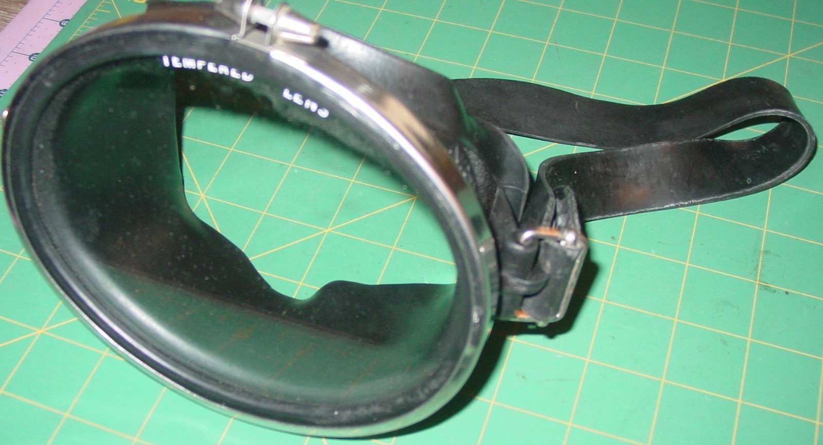 VINTAGE SCUBAPRO BOX CHROME TEMPERED GLASS MARIN DIVING MASK SWIMMING PARTS LOT