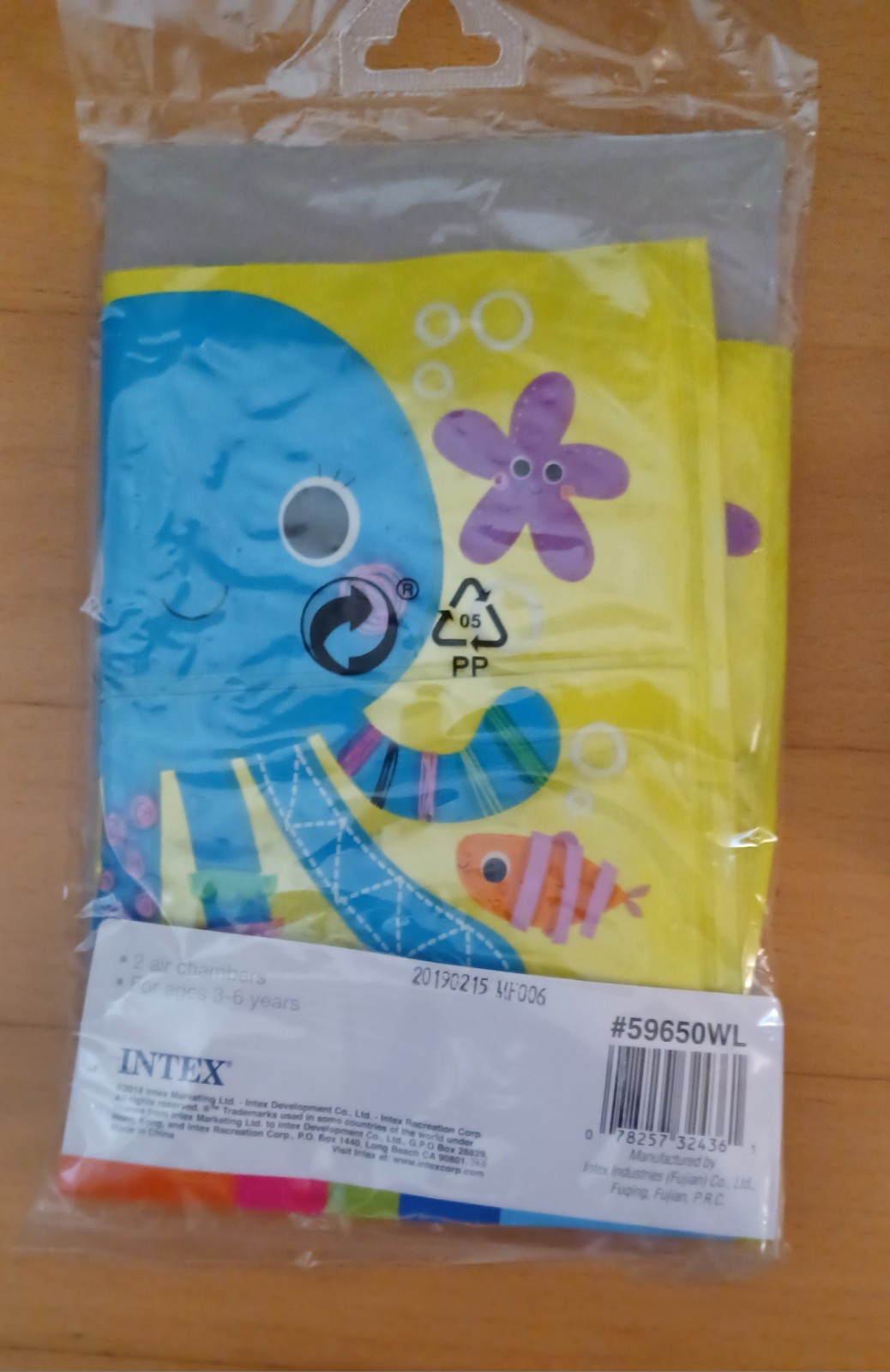 INTEX Inflatable Arm Bands Octopus Fun Pool Beach Float Swim 3-6 Years