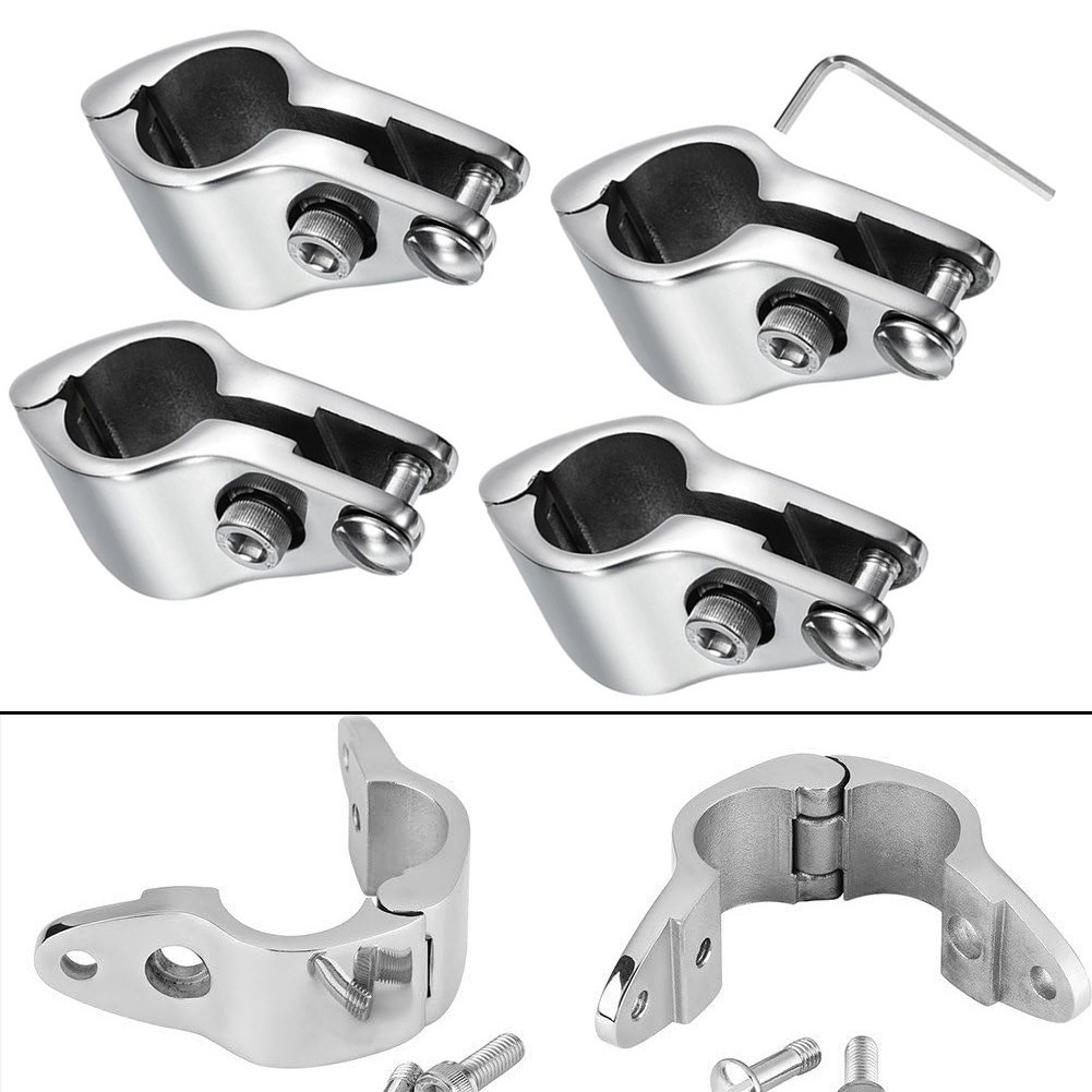 Boat Accessory Stainless Steel Slide Clamp for Round Tube 20mm to 50mm Diameter