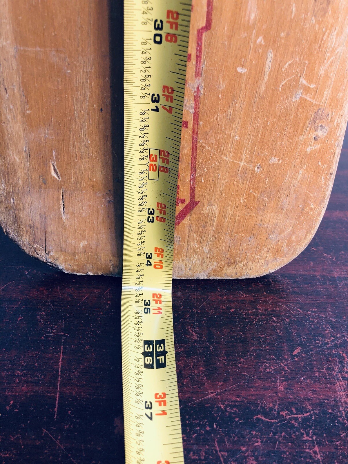 Vintage Feather Brand Paddle / Oar / Canoe / Kayak 35 Inch Made in the USA