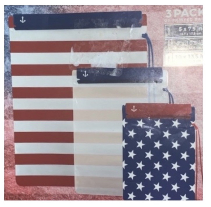 Dry Bags Water Resistant Set 3 Beach Lake Pool Swim Boat – South Beach Patriotic
