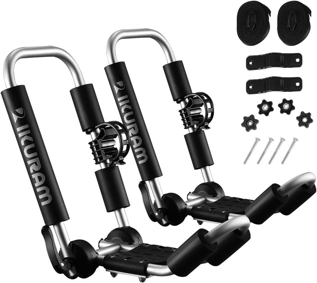 Folding J-Style Kayak Roof Rack – Universal Fit for SUVs, Cars & Trucks
