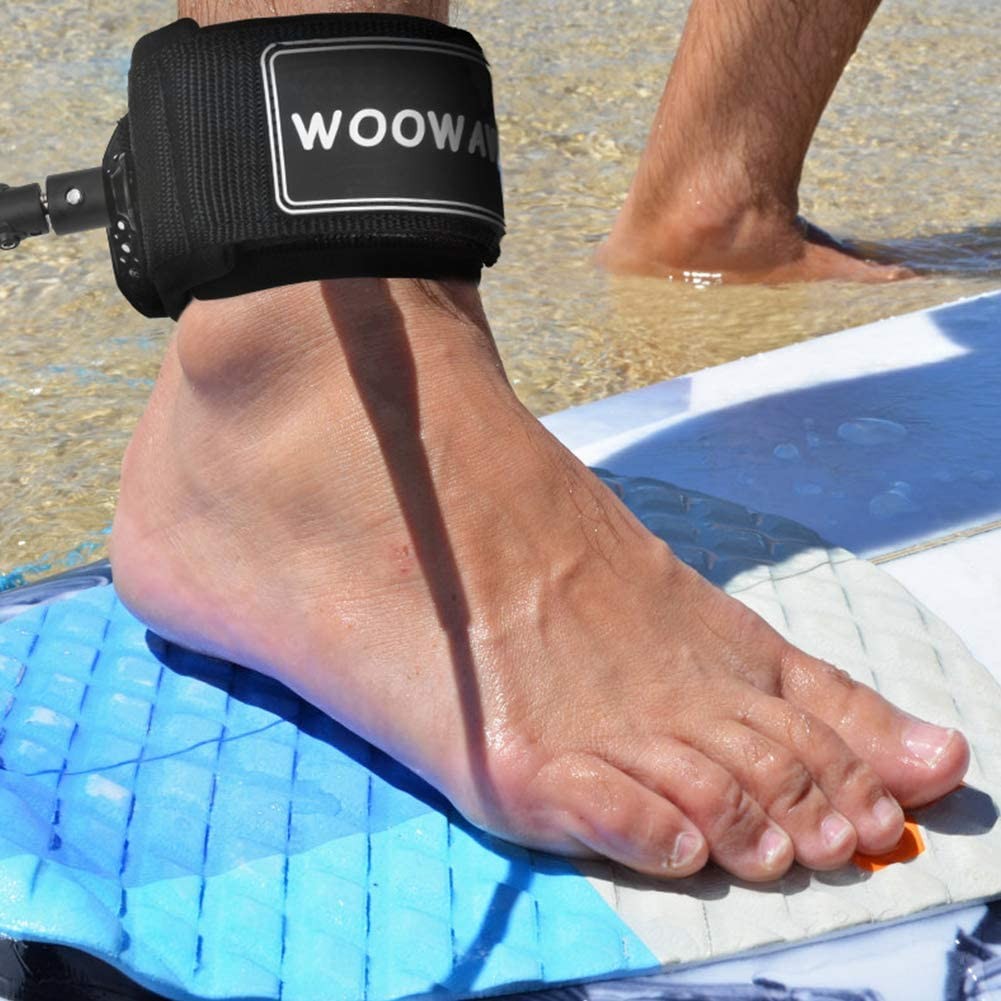 WOOWAVE Surfboard Leash Premium Surf Leash SUP Leg Rope Straight 6/7/8/9 feet…