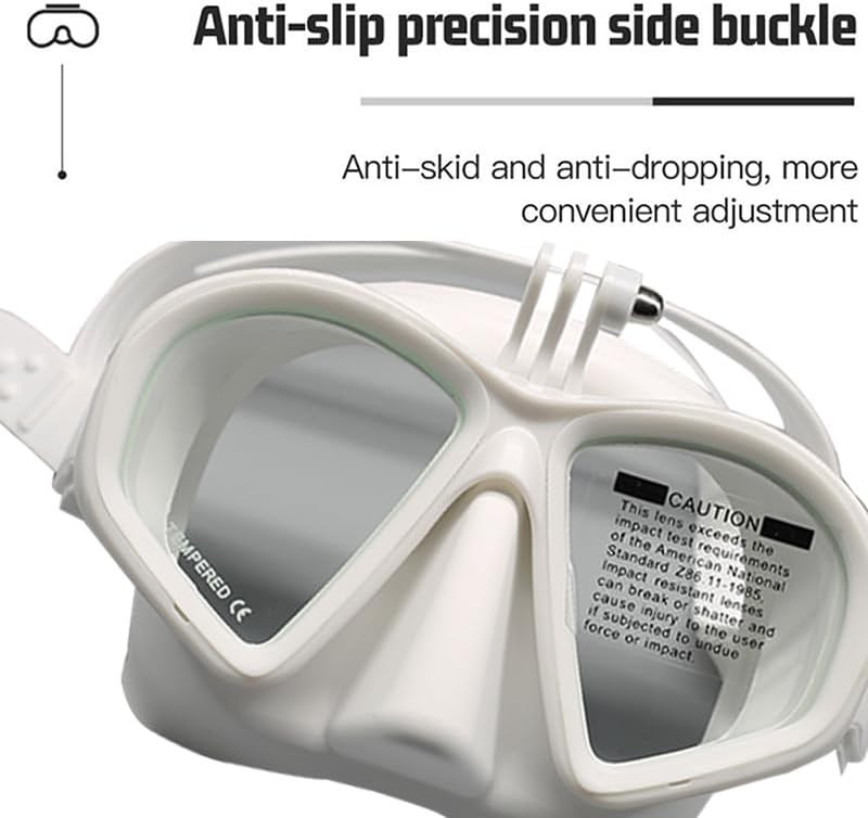 Low Volume Tempered Glass Freediving Mask With Storage Case For Adults