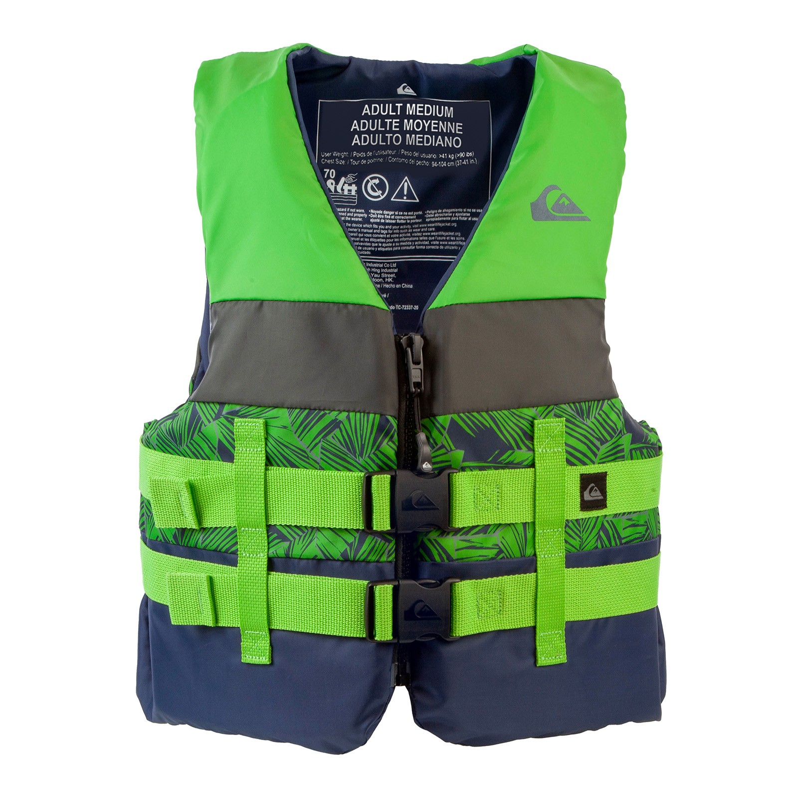 QUIKSILVER Men’s Life Jacket Adult Kayak Life Vest Lightweight – USCG Approved