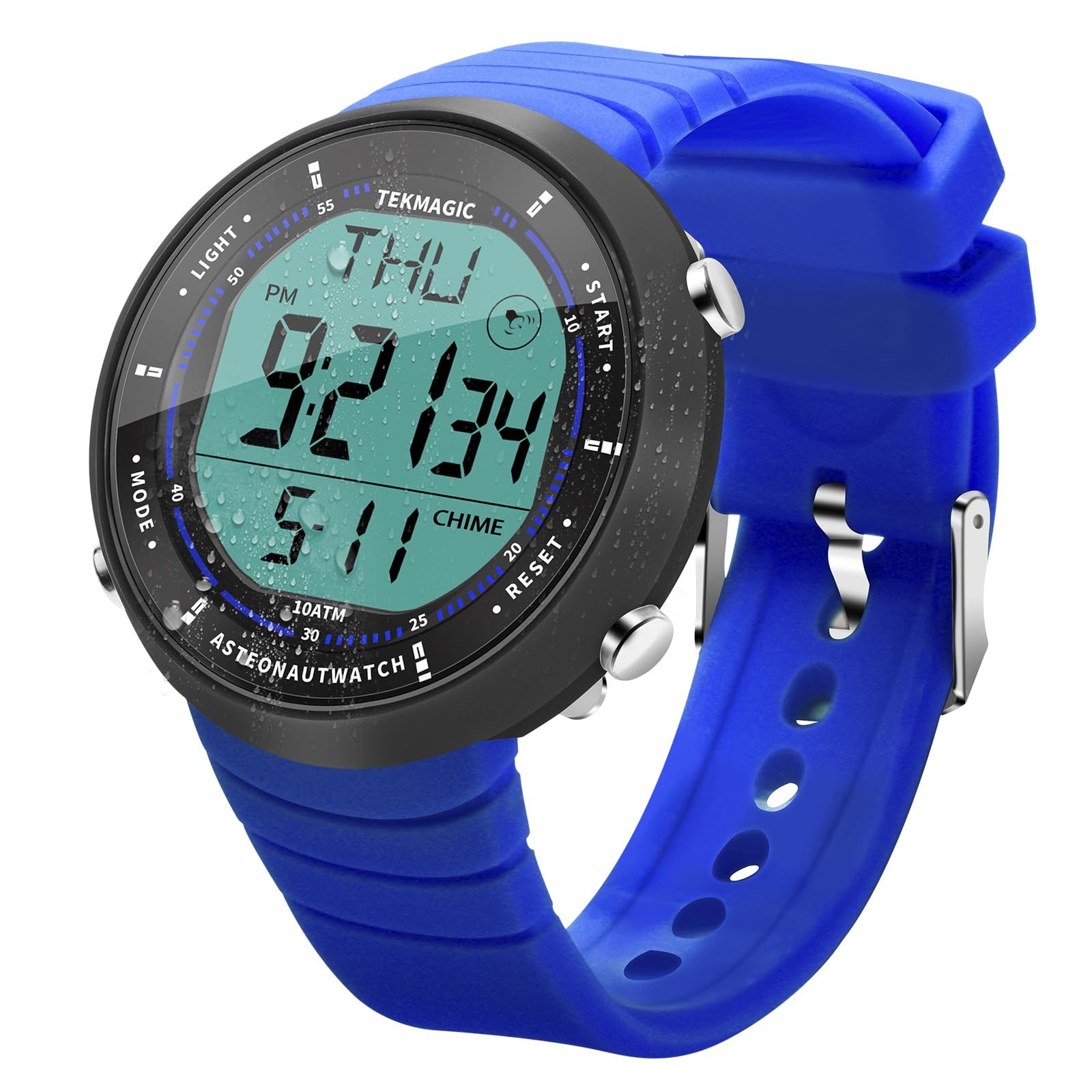 10 ATM Water Resistant Sports Watch for Swimming and Diving, with Functions of S
